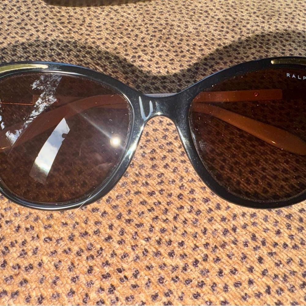 Ralph Lauren Black/tan Sunglasses for Women